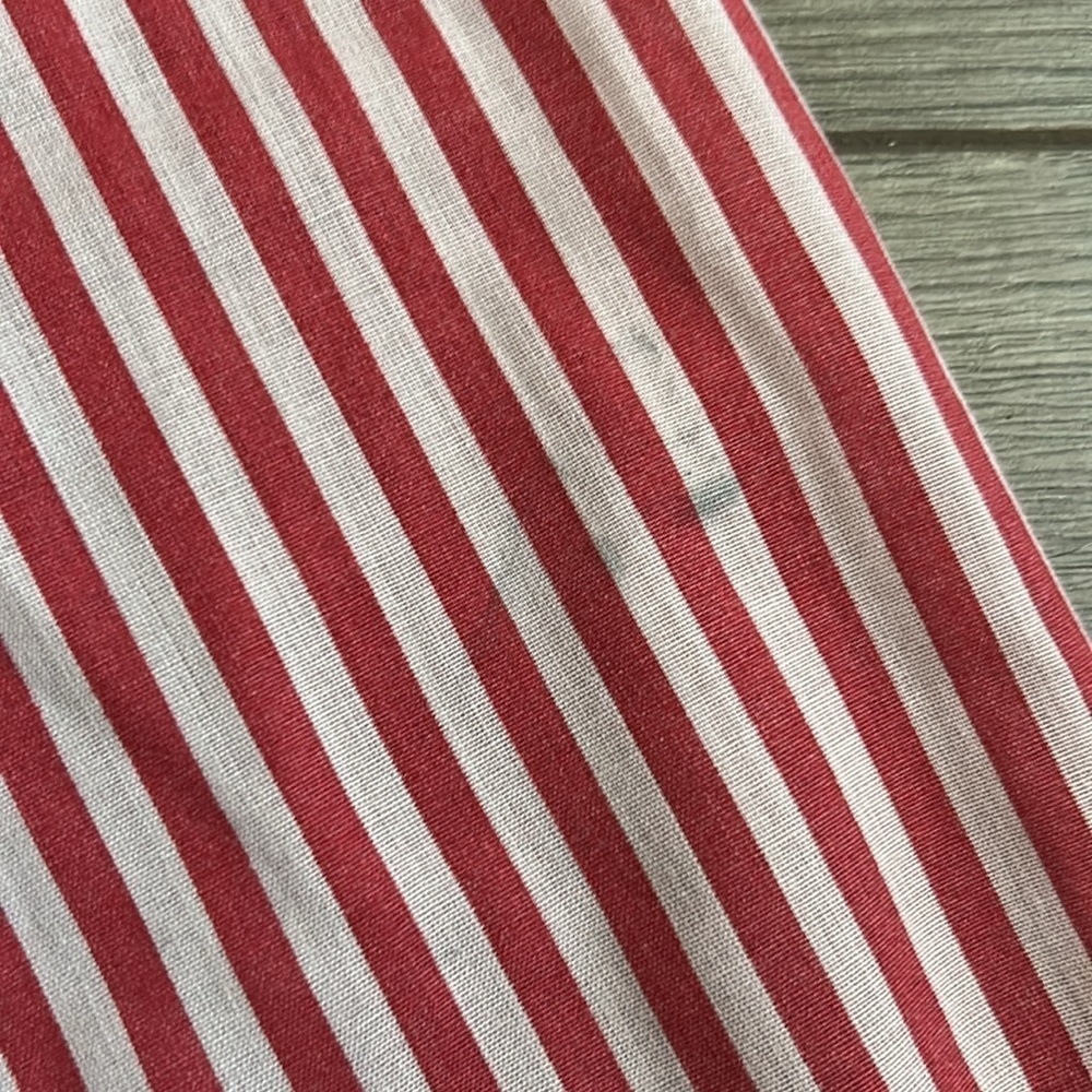 Vintage RoVel of California Red and White Striped Button-Up Blouse - Picture 7 of 8